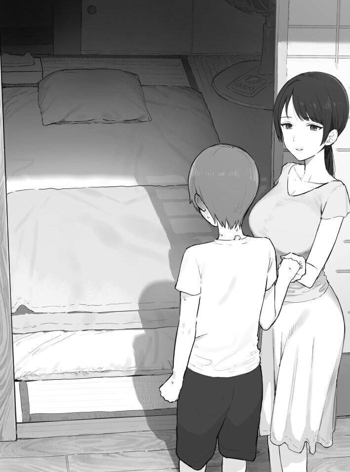 잠자리를 구경시켜주는 아줌마.manga